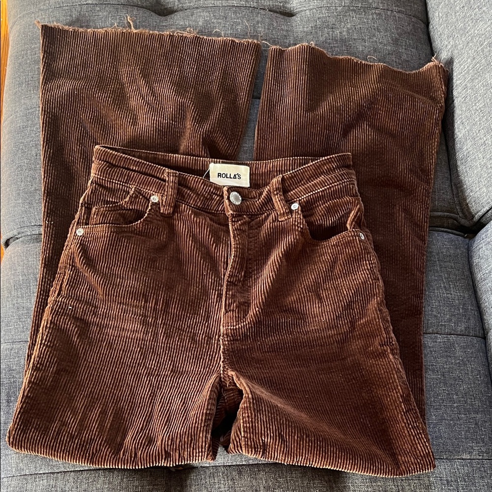 ROLLA'S EastCoast Flare  Chocolate Corduroy Jeans size 25